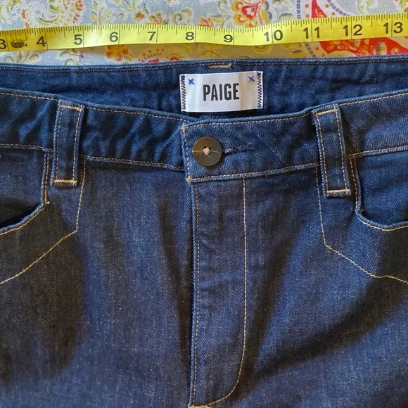 Paige Leenah Slim Wide-Leg Denim Jeans - Picture 10 of 10